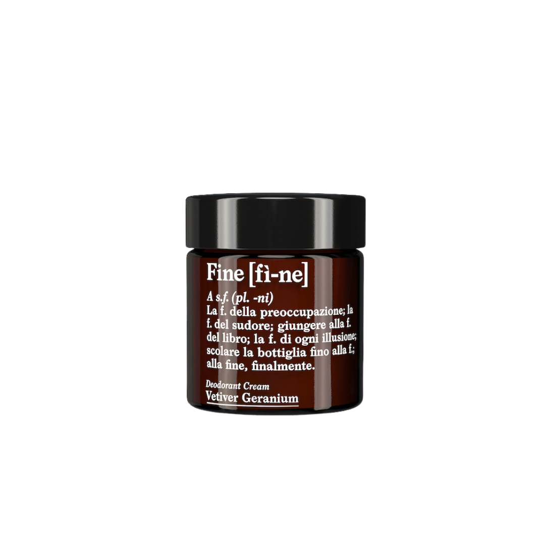 Fine Deodorant Cream Vetiver Geranium - Desodorante en crema
