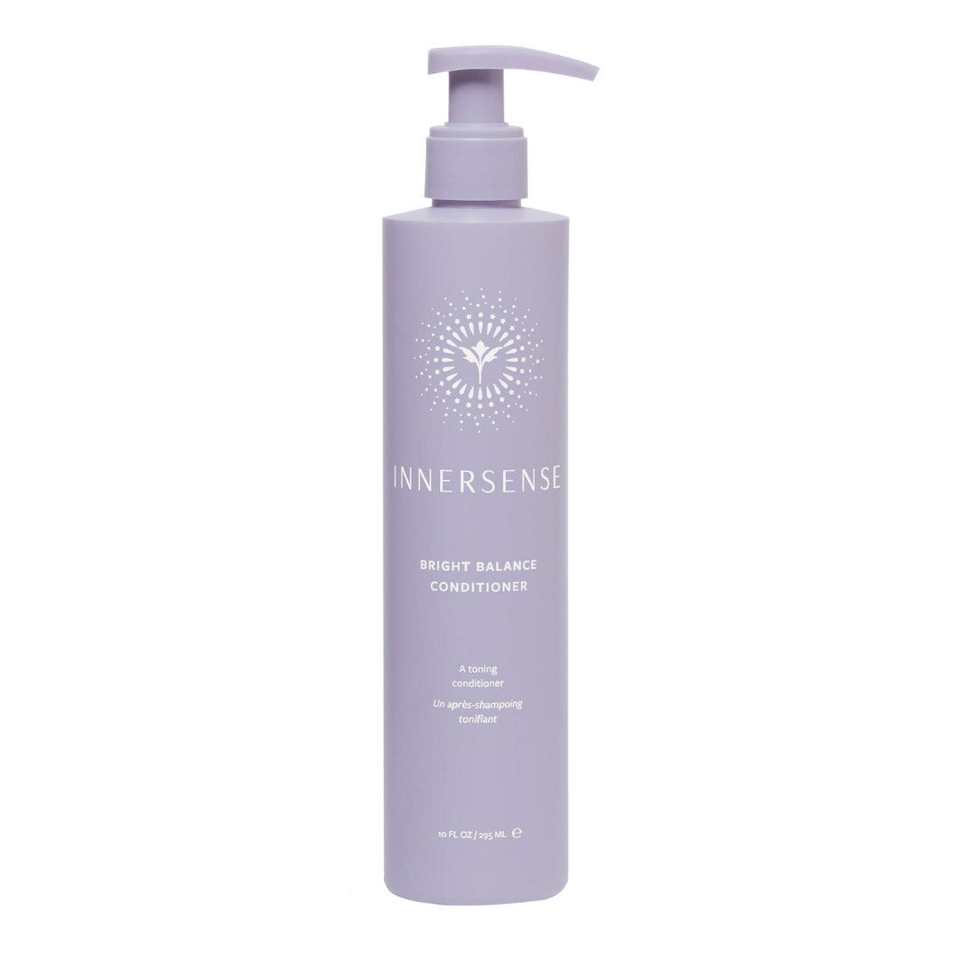 Bright Balance Conditioner de Innersense para cabellos rubios, grises o platinos.