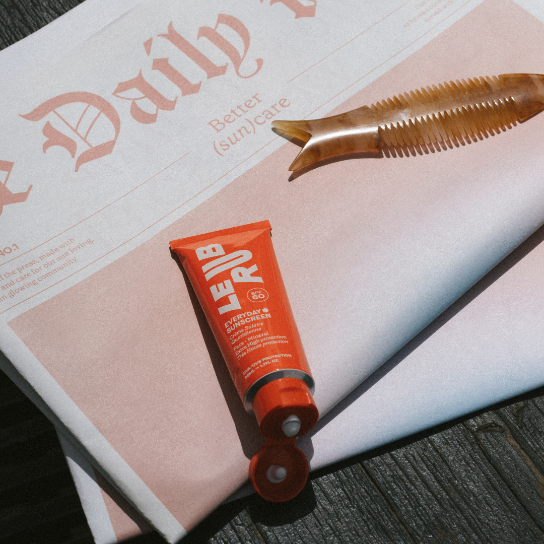 Le Rub SPF50, alta protección solar facial sin perfume ni residuo blanco.