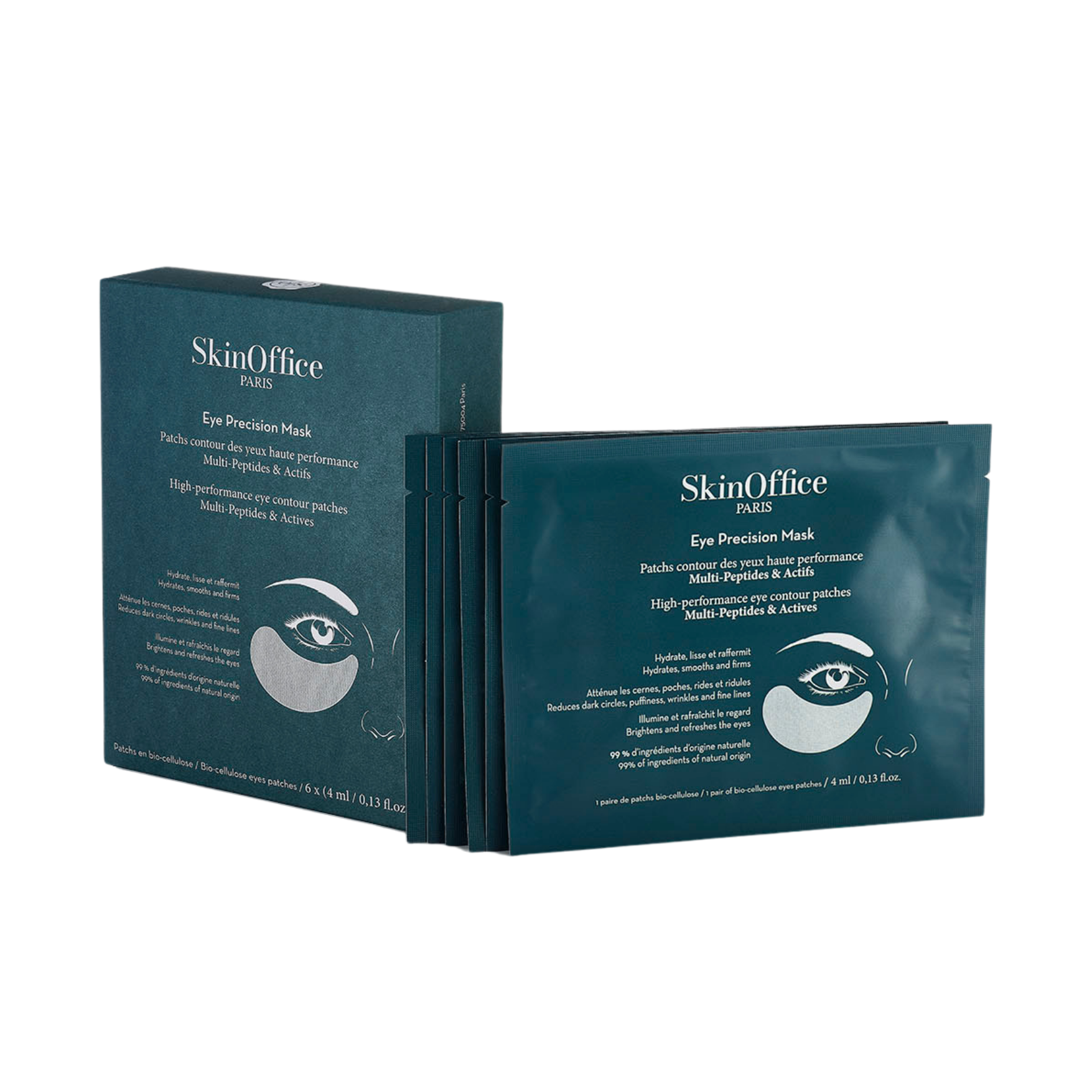 Tratamiento ocular que reduce ojeras y bolsas mientras deja la piel fresca y visiblemente descansada.