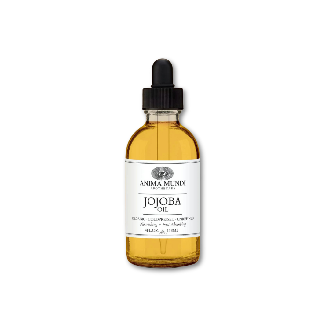 Jojoba Oil de Anima Mundi, aceite vegetal puro y sin refinar que hidrata y equilibra la piel con afinidad biomimética.