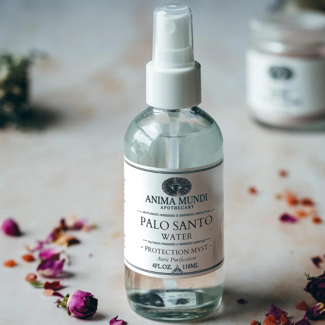 Bruma de palo santo para limpieza energética anima mundi.