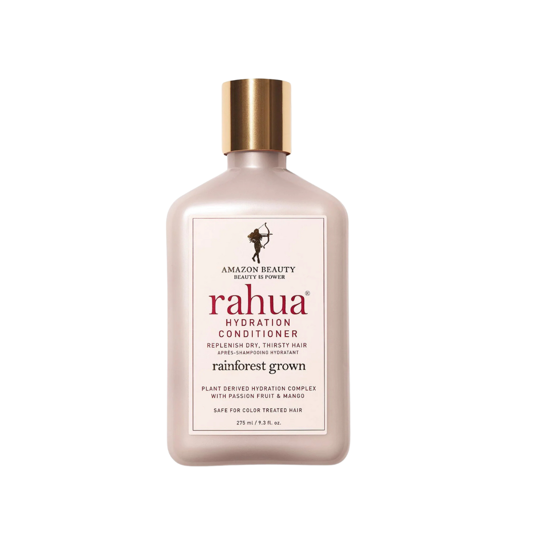 Hydration Conditioner de Rahua, fórmula cremosa que hidrata, desenreda y suaviza el cabello seco o encrespado.