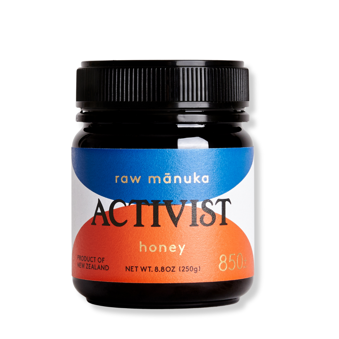 Miel de manuka cruda 850+MGO de Activist, superalimento terapéutico que apoya piel, digestión y sistema inmune.