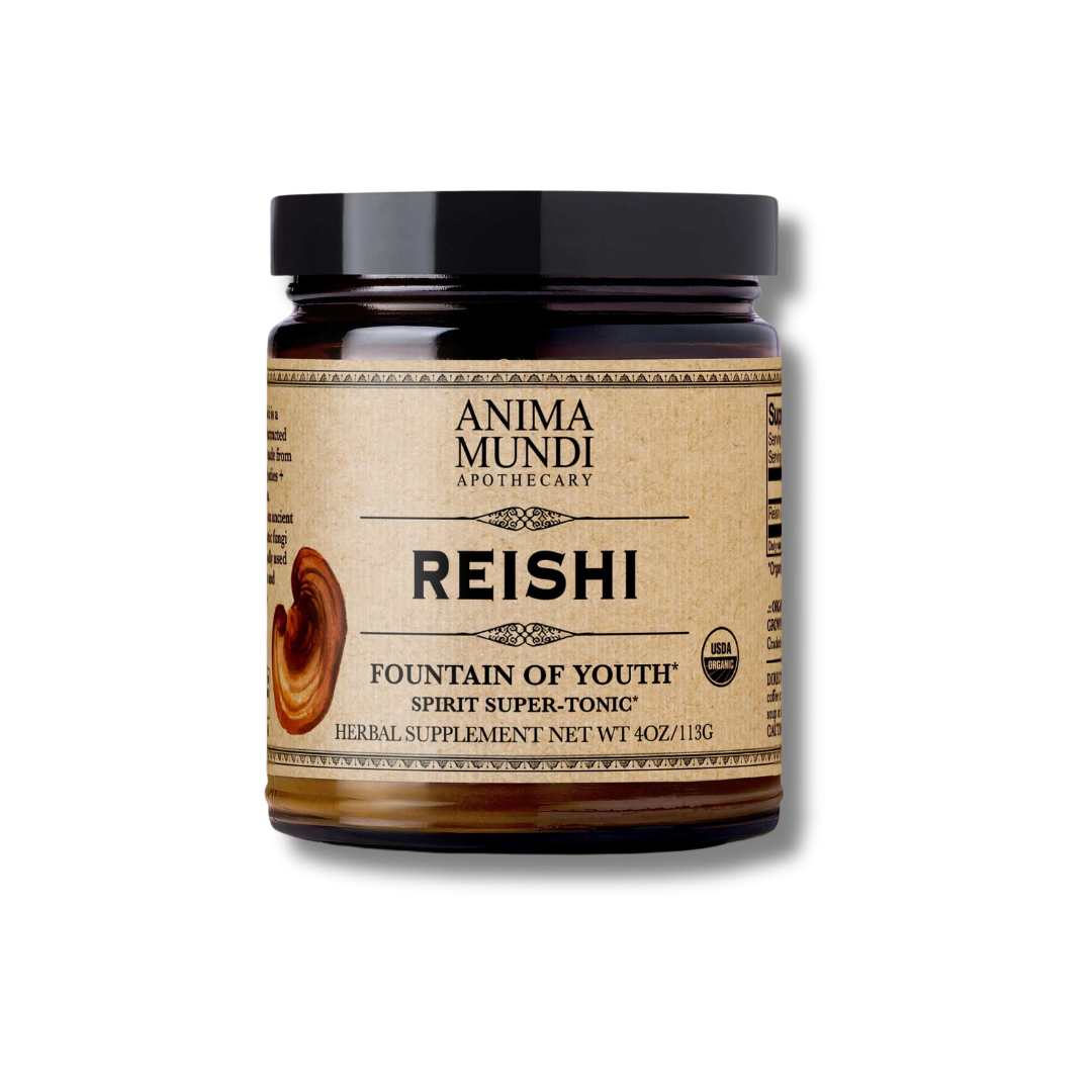 Reishi de Anima Mundi, polvo funcional con alto contenido en beta-glucanos para fortalecer defensas y calmar el sistema nervioso.