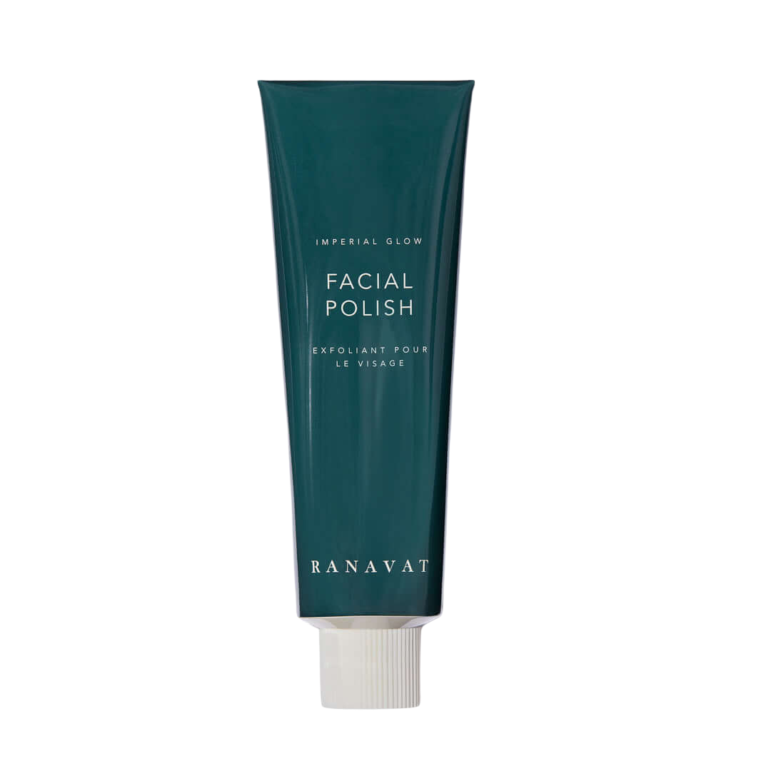 Exfoliante para rostro Imperial Glow Facial Polish Ranavat. Exfoliante facial que aporta iluminación y suavidad. Exfoliante no irritante Ranavat.