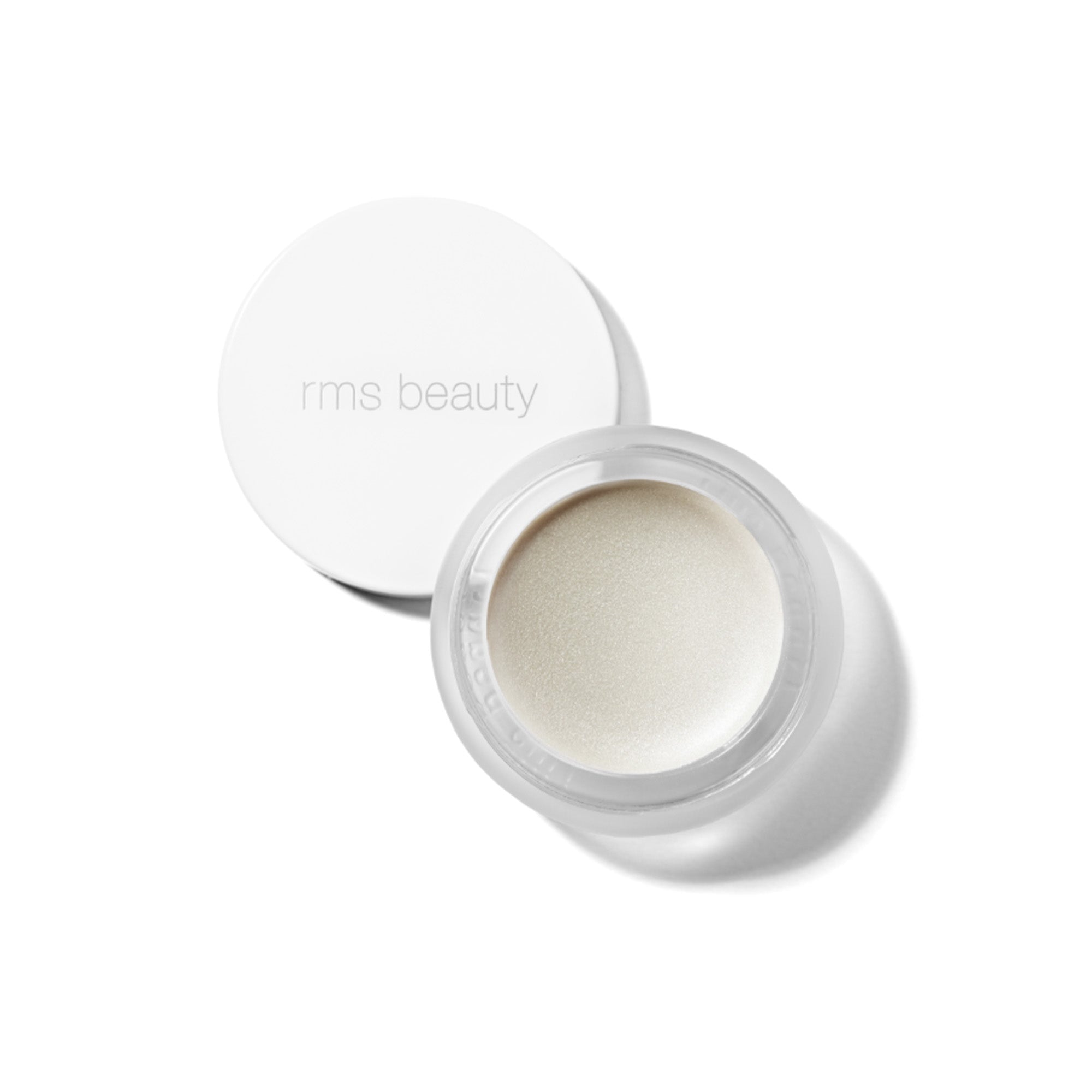 Iluminador en crema Living Luminizer de rms beauty. Iluminador para brillo natural en el rostro, no pegajoso. Highlighter de ingredientes orgánicos.