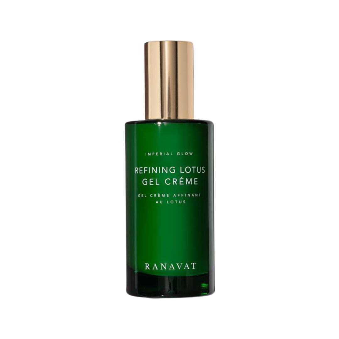 Refining Lotus Gel Crème Ranavat. Crema hidratante formato gel, refina la textura de la piel, minimiza poros e ilumina el rostro. Tratamiento hidratante en gel.