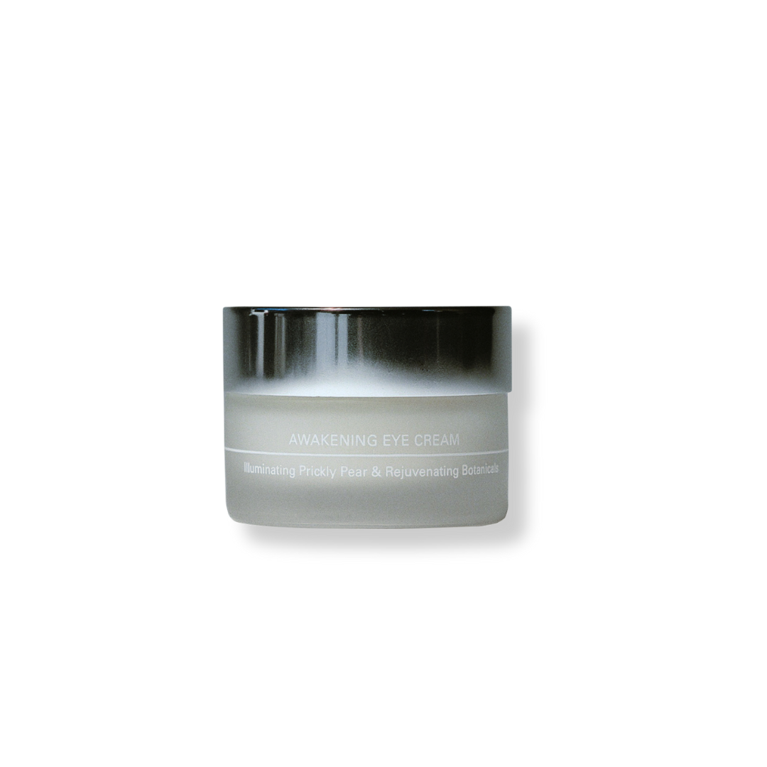 Contorno de ojos Awakening Eye Cream de Lesse, tratamiento que alisa, calma e ilumina la mirada.