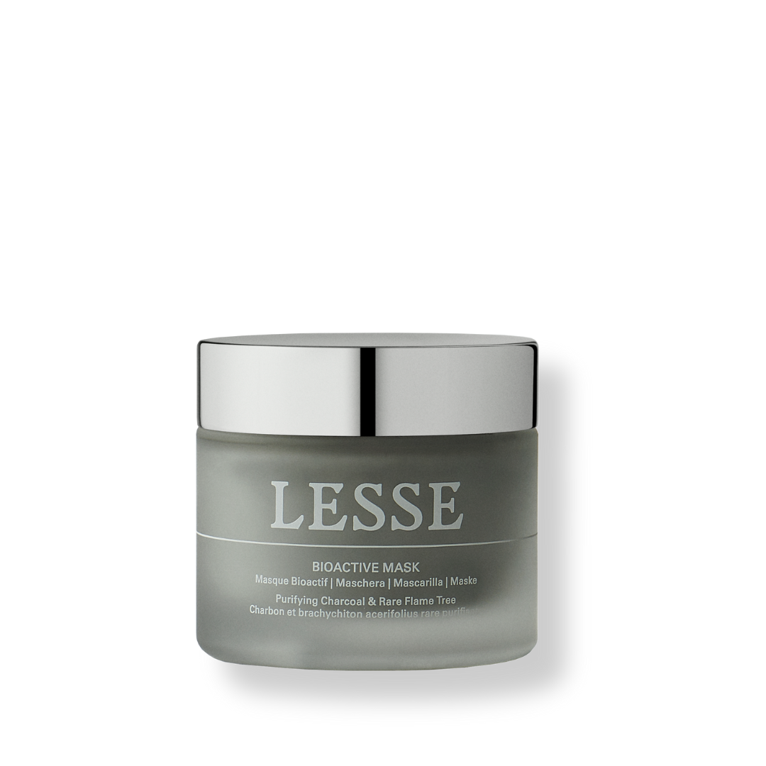 Bioactive Mask de Lesse, mascarilla botánica que purifica, calma y estimula la regeneración de la piel.