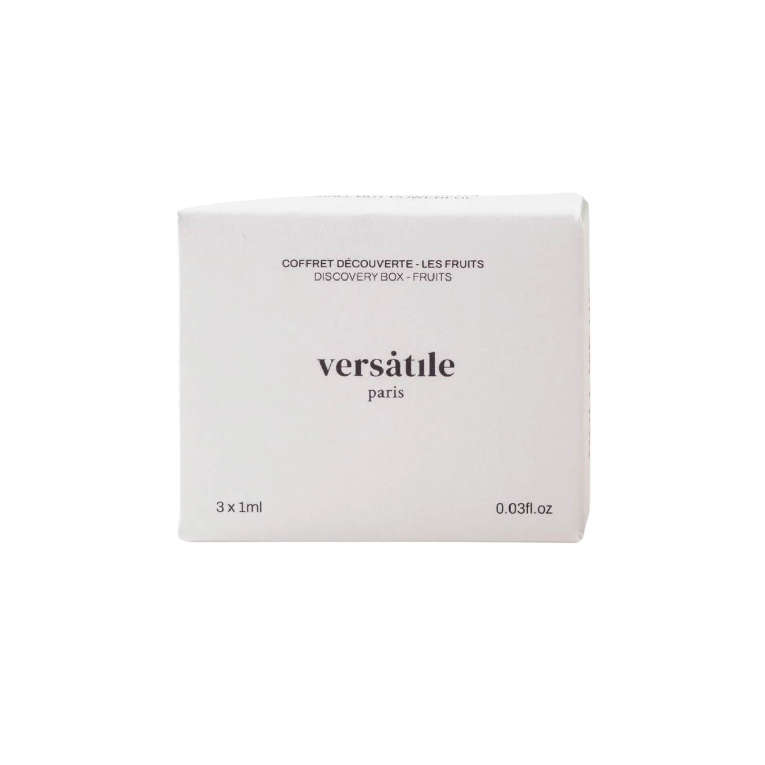 Coffret Découverte Fruits de Versàtile Paris reúne tres perfumes jugosos que celebran el placer sin culpa.