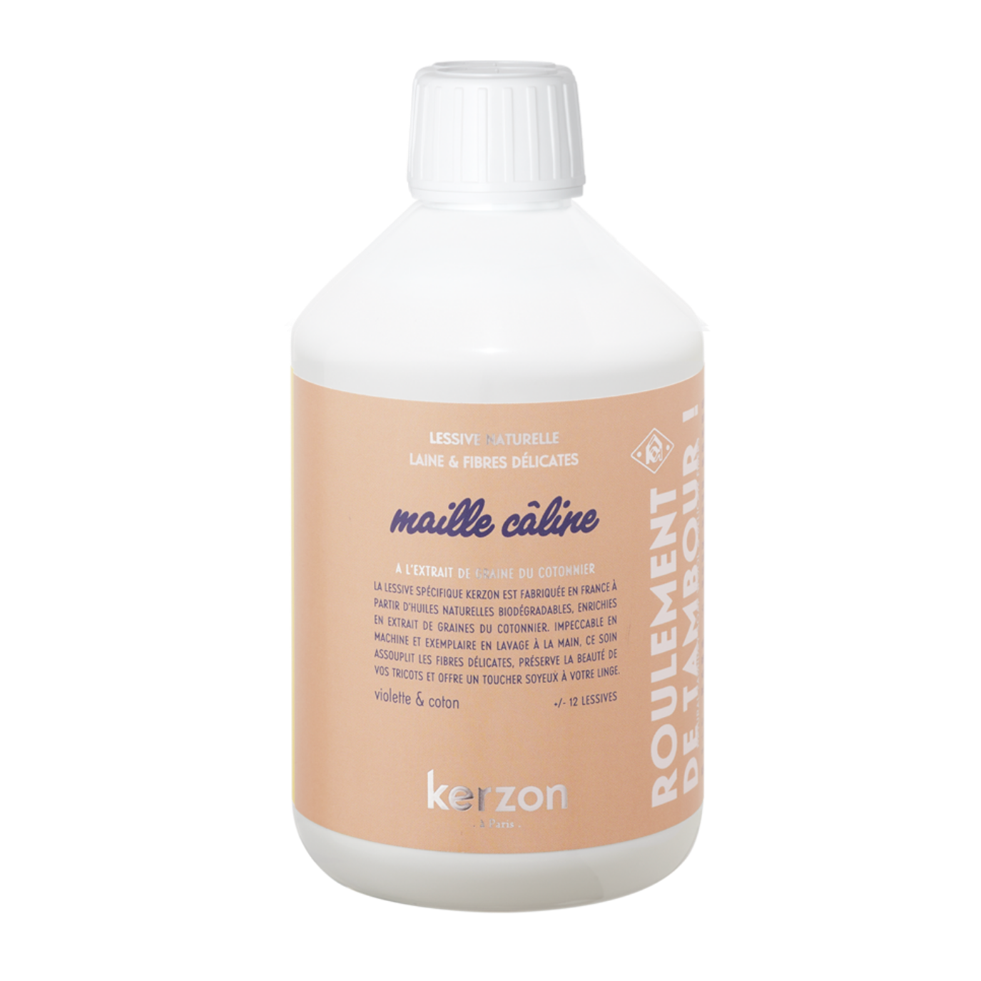 Kerzon Detergente para prendas delicadas - Maille Câline cuida la fibra y deja la ropa suave al tacto.