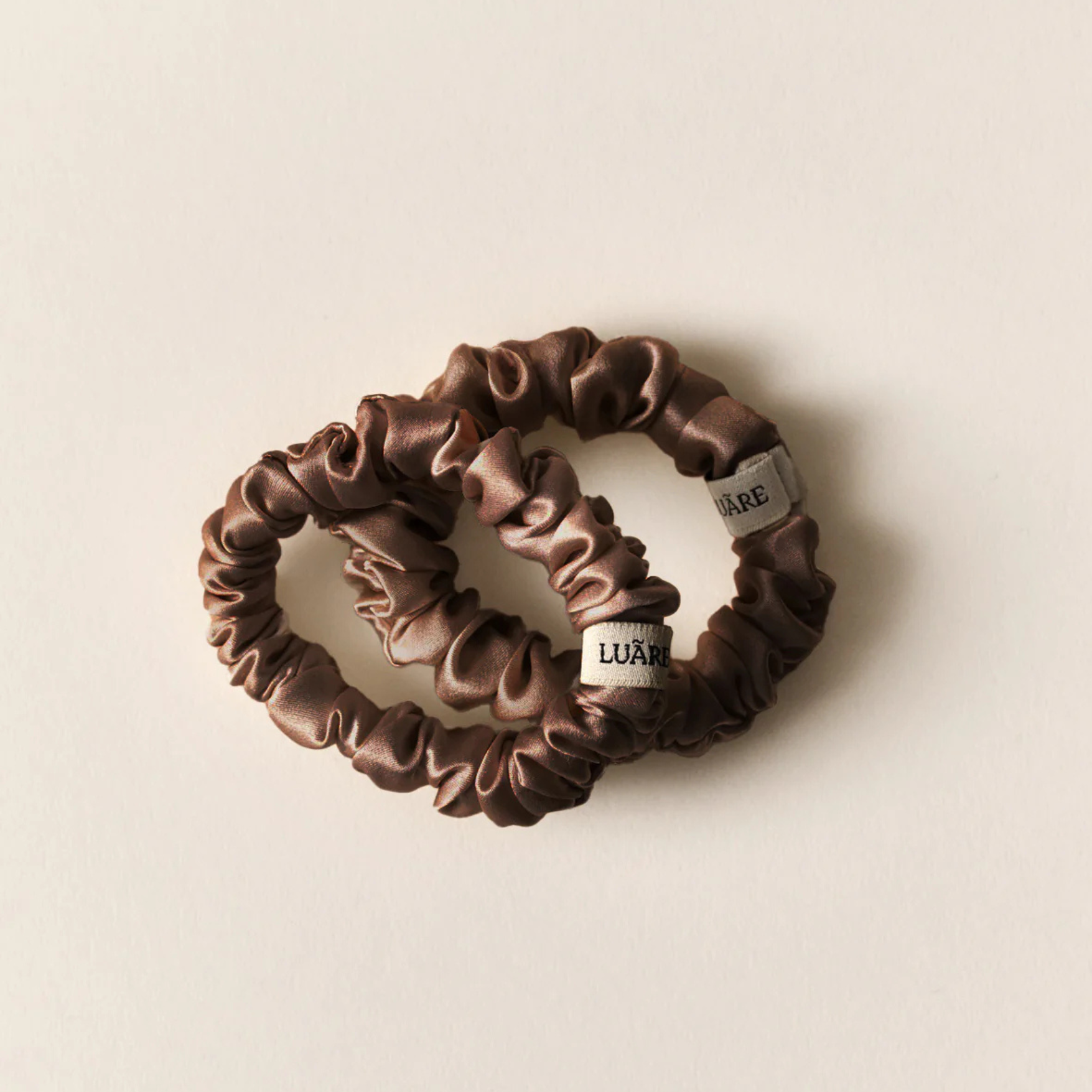 The Mini Scrunchie seda italiana (set de 2)