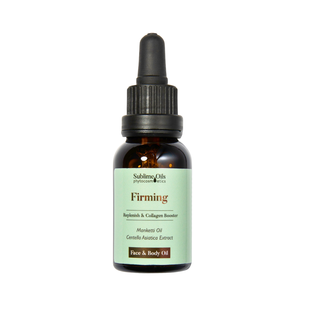 Firming Oil de Sublime Oils nutre, reafirma y devuelve elasticidad con una fórmula rica en antioxidantes.
