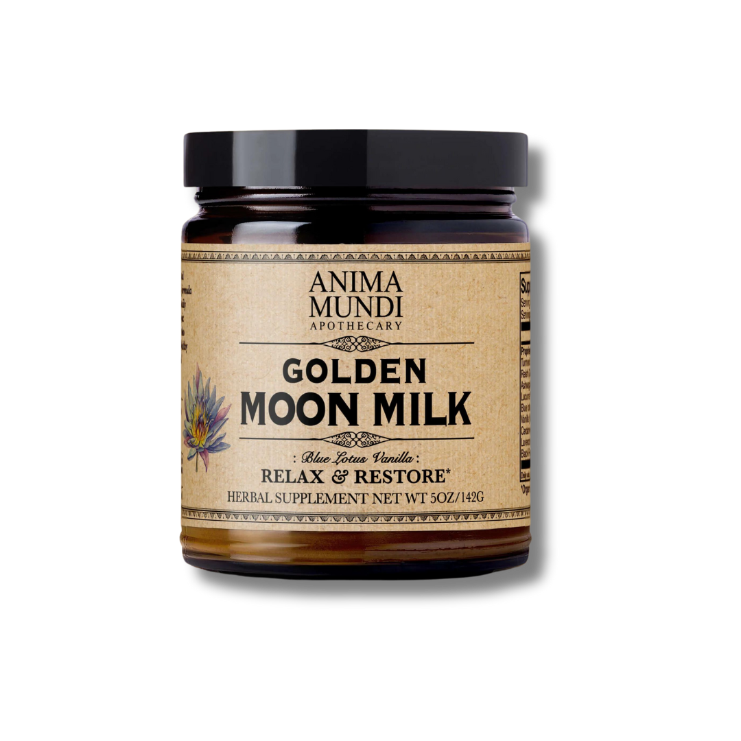 Golden Moon Milk Blue Lotus Vanilla Anima Mundi