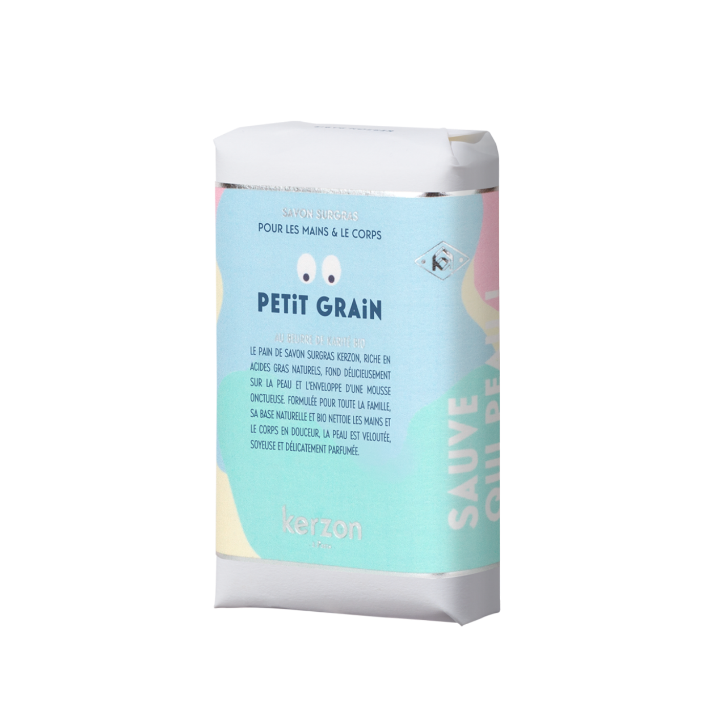 Kerzon Jabón sólido - Petit Grain limpia con espuma cremosa y deja un aroma limpio, suave y sereno.