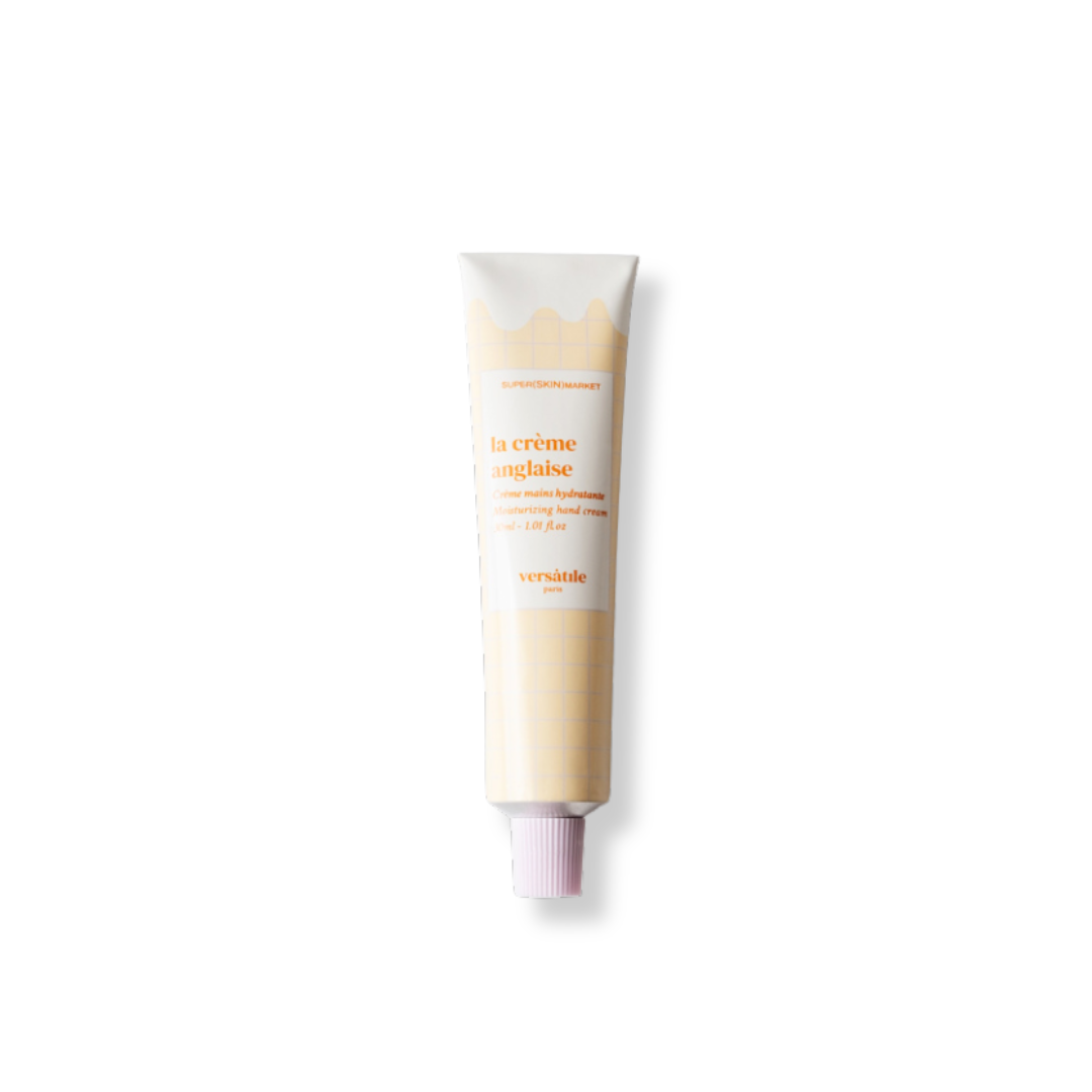 La Crème Anglaise de Versàtile Paris hidrata en profundidad con una textura ligera y un aroma dulce y vibrante.