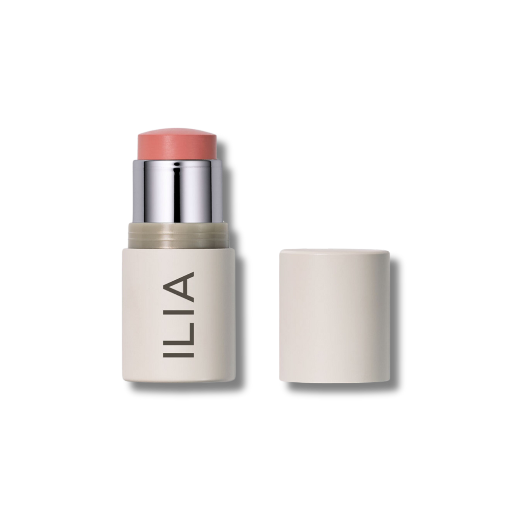 ILIA Beauty Multi-Stick en tono Whisper. Stick multifunción cremoso para un toque de color fresco y modulable.