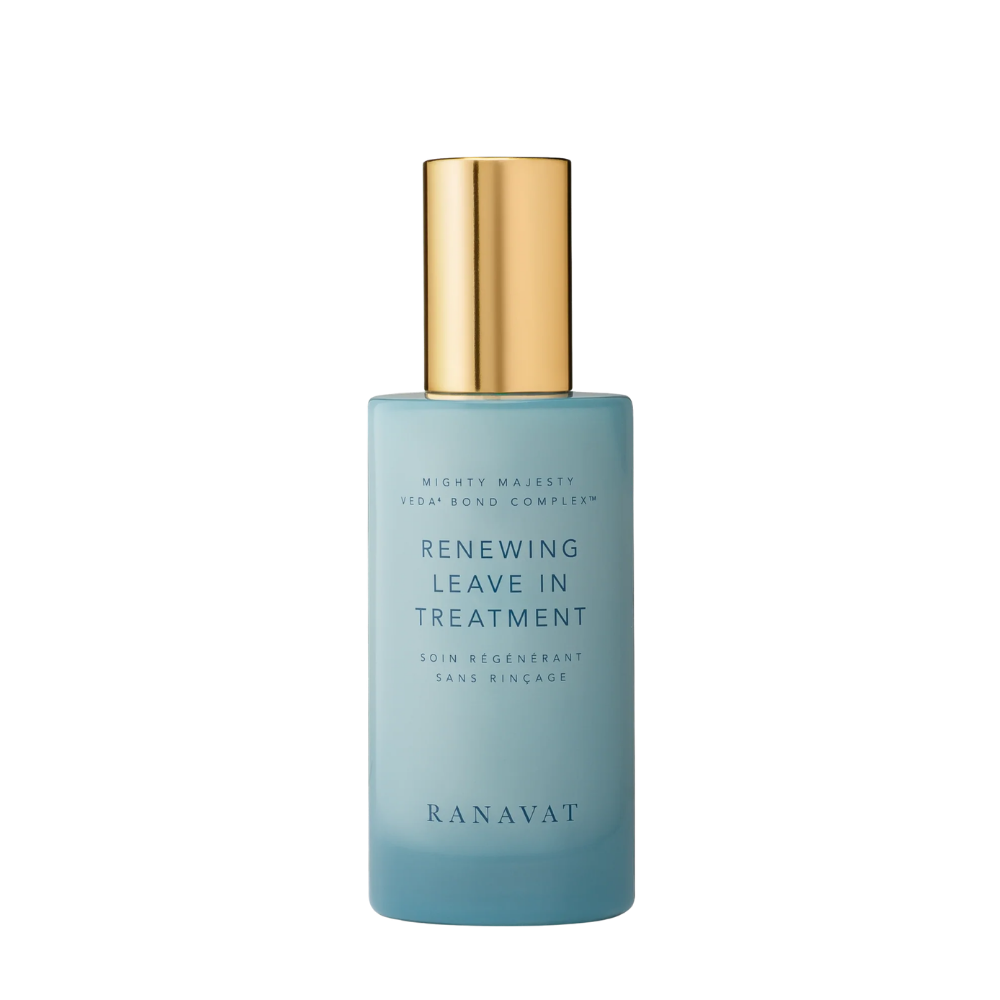 Renewing Leave-In Conditioner de Ranavat, tratamiento sin aclarado que suaviza y controla el encrespamiento.