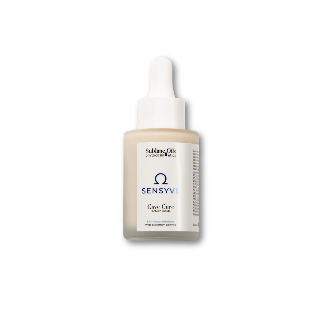 Sensyve Serum de Sublime Oils refuerza la barrera cutánea y calma incluso las pieles más reactivas.