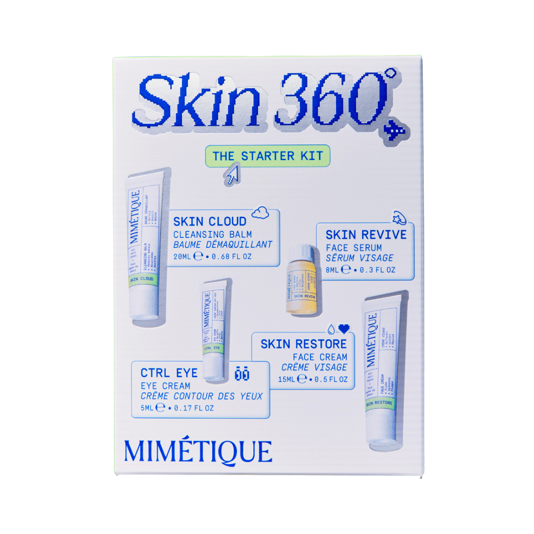 Skin 360° The Starter Kit de Mimétique revela una rutina completa en cuatro pasos para equilibrar y regenerar la piel.