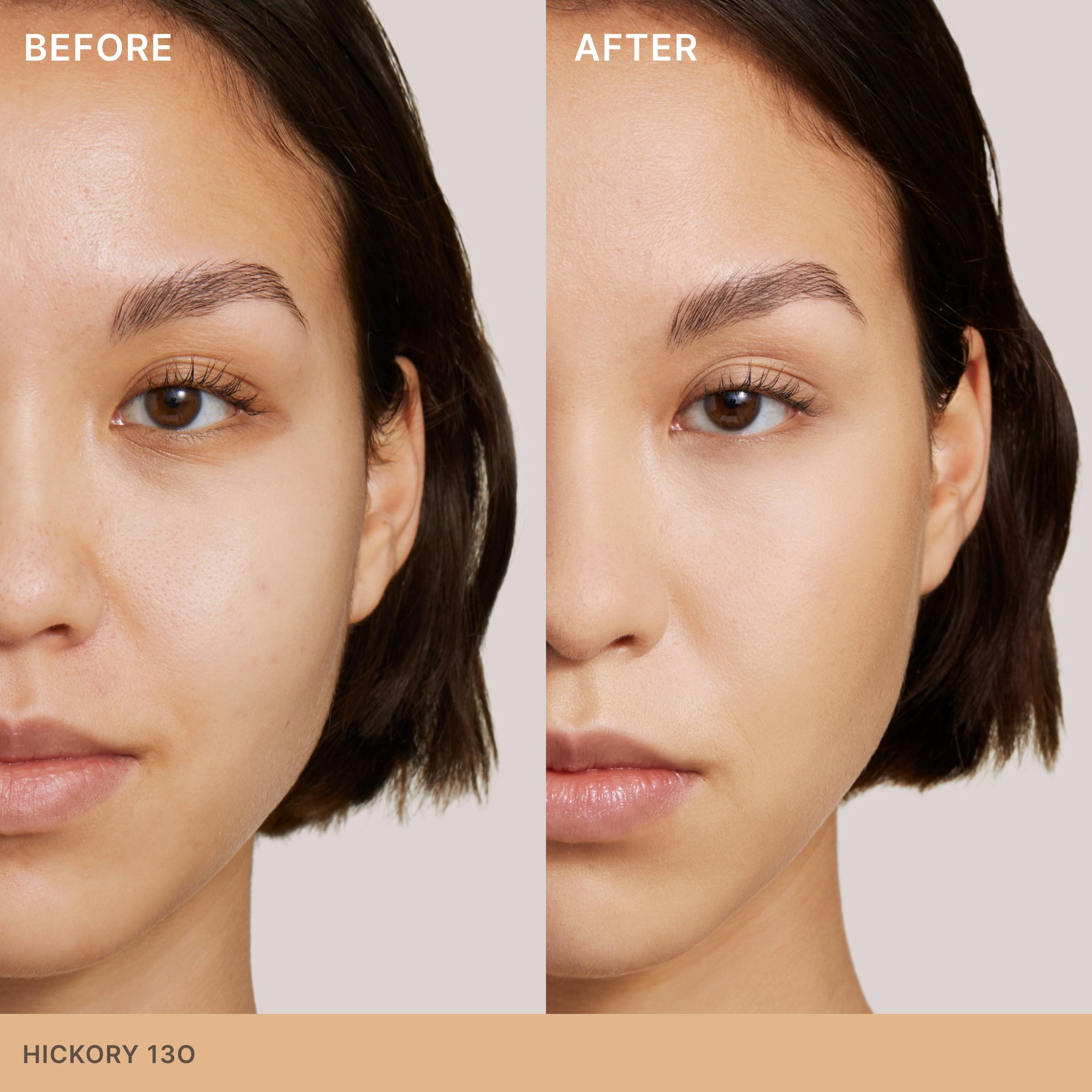 Piel clara-media visiblemente perfeccionada con cobertura media y acabado segunda piel.