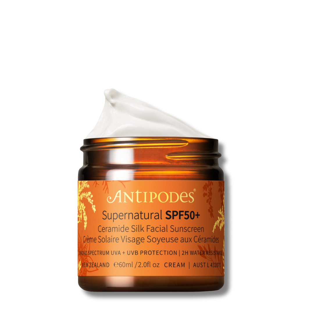 Supernatural SPF50 Ceramide Silk Facial Sunscreen Antipodes