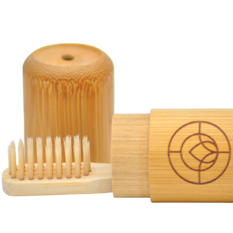 Estuche de Bambú para Cepillo de Dientes